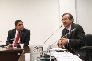 Deputado Zé Inácio e o secretário de saúde Marcos Pacheco. 